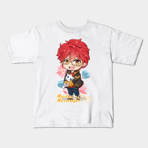 [Fanart] 707 in mystic messenger Kids T-Shirt by Gyomura Artist